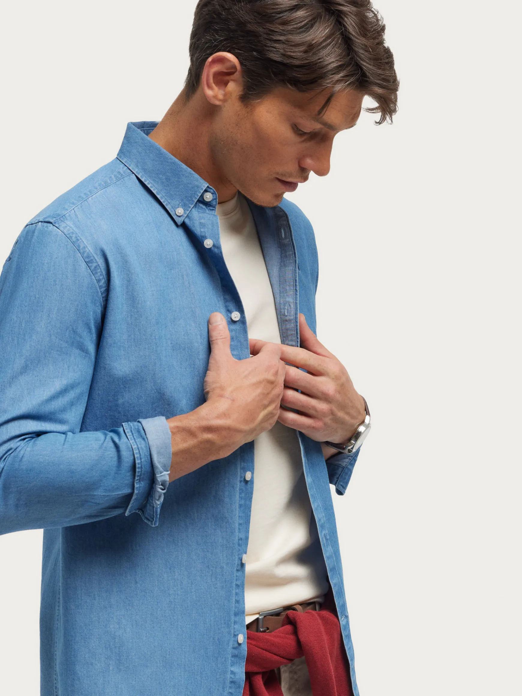 CAMISA DENIM B.DOWN-Alvaro Moreno Online