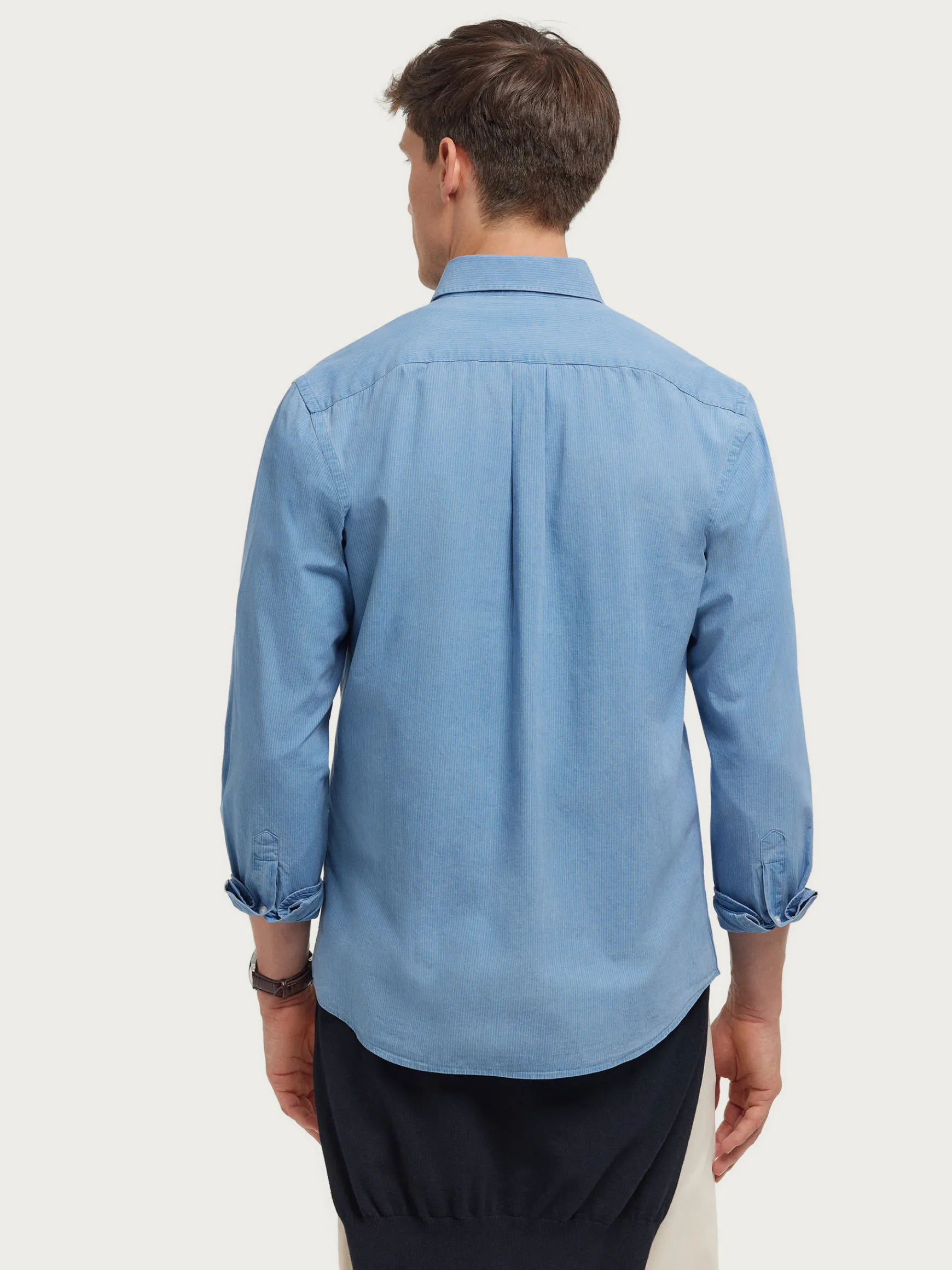 CAMISA DENIM RAYAS-Alvaro Moreno Online