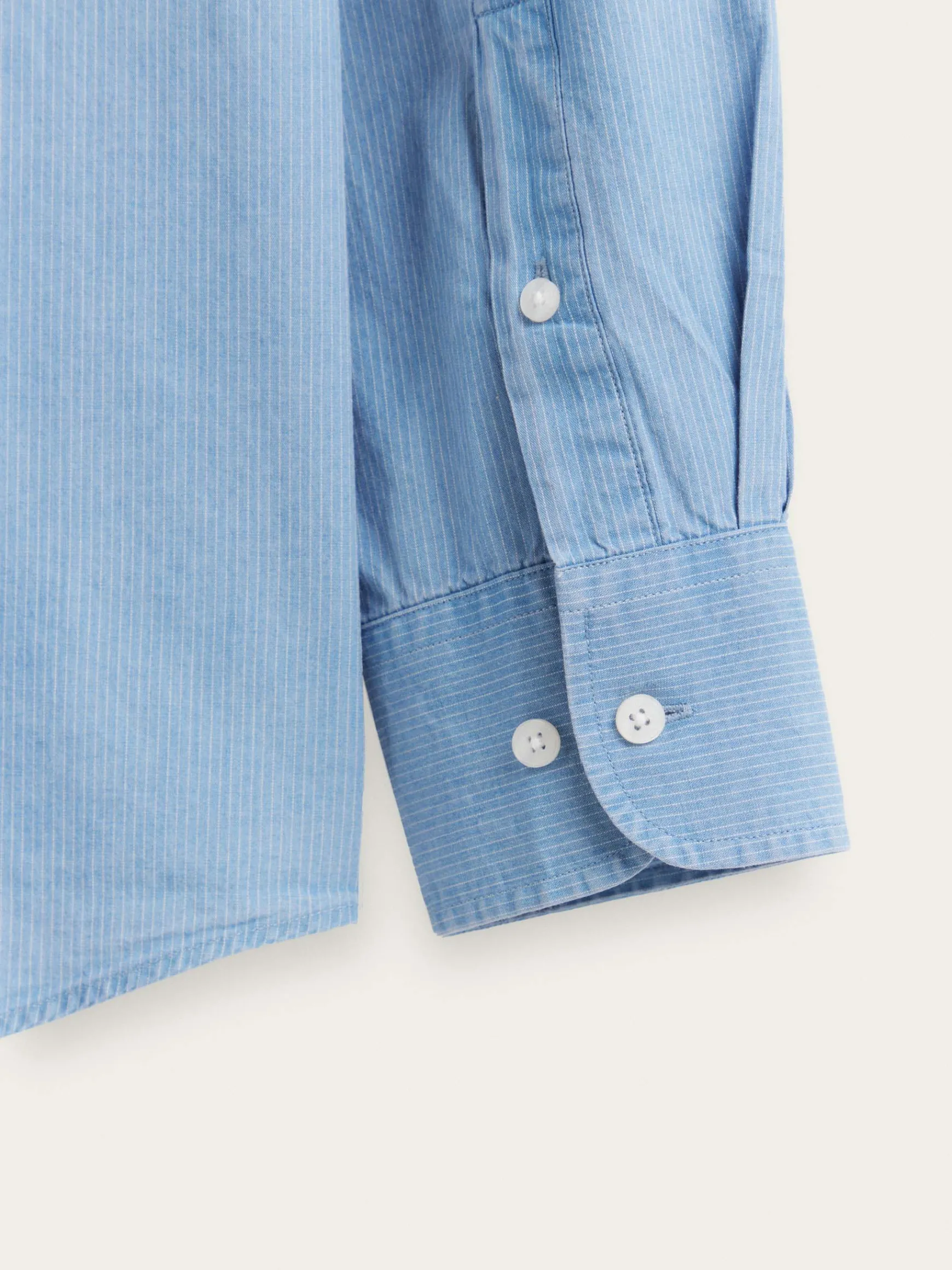 CAMISA DENIM RAYAS-Alvaro Moreno Online