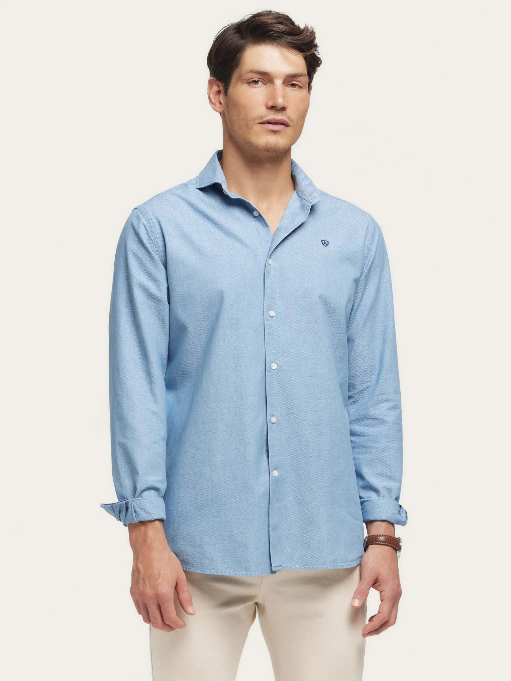 CAMISA DENIM STRUCTURE-Alvaro Moreno Discount
