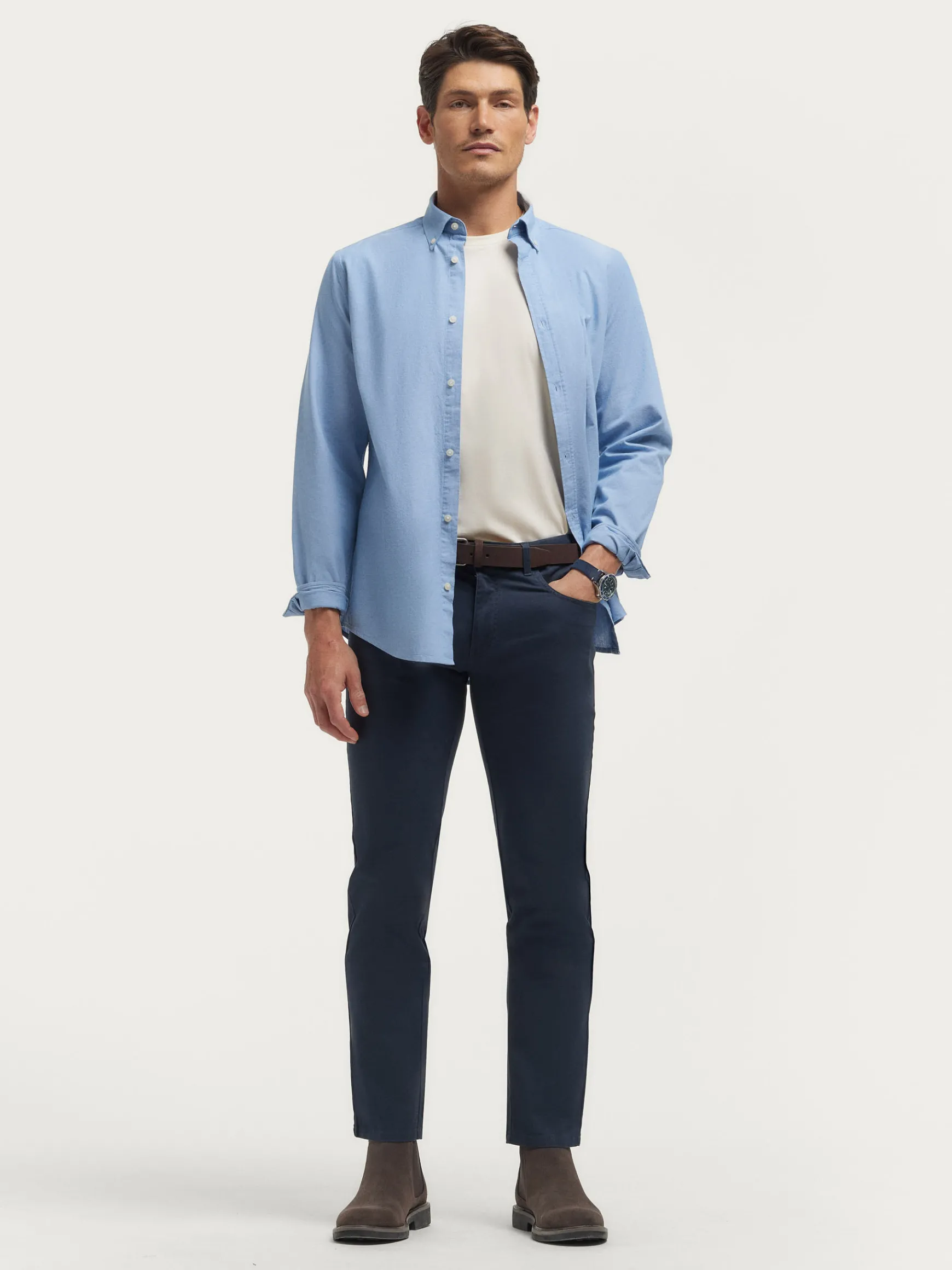 CAMISA OXFORD CHAMBRAY-Alvaro Moreno Best
