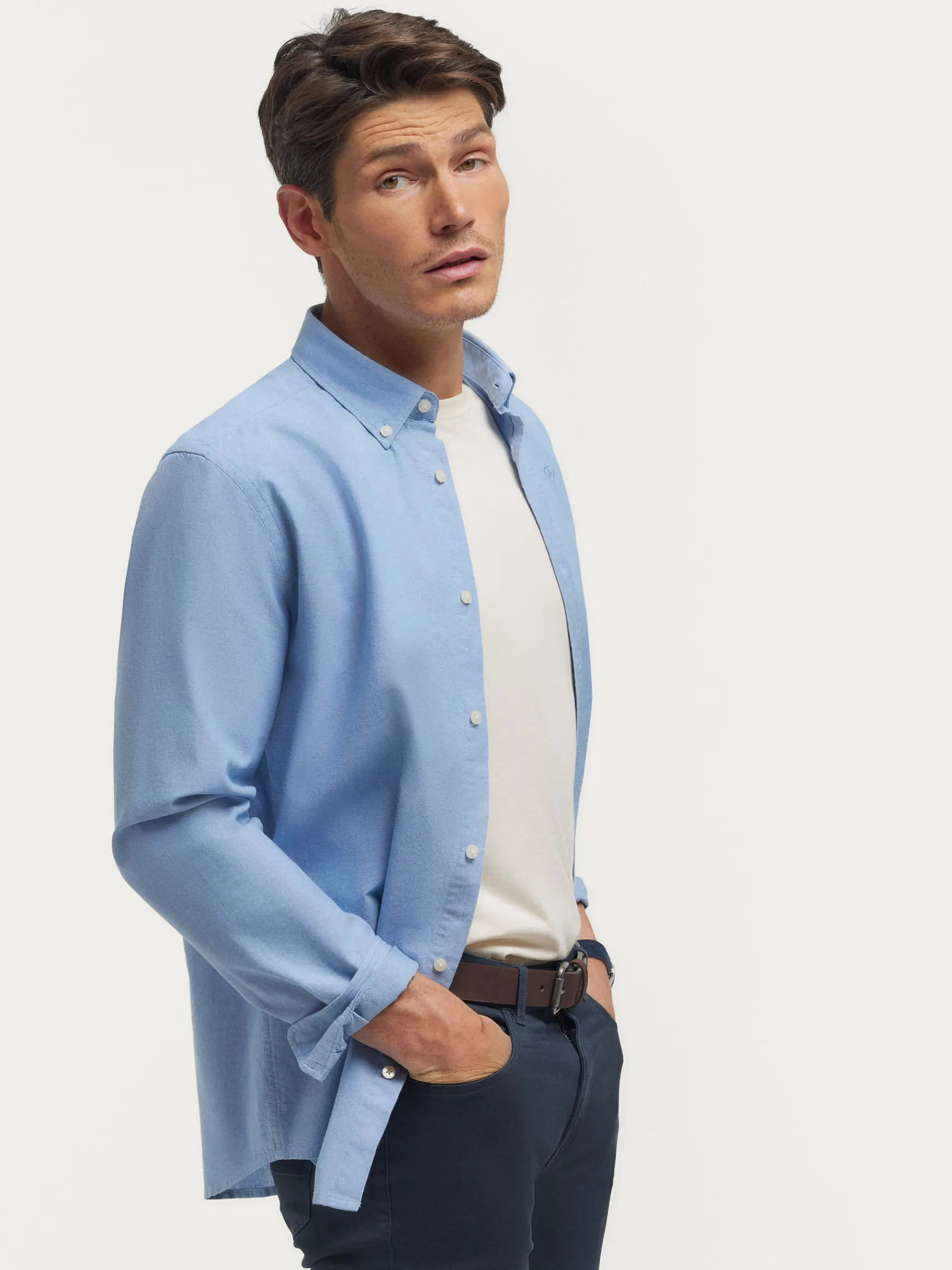 CAMISA OXFORD CHAMBRAY-Alvaro Moreno Best