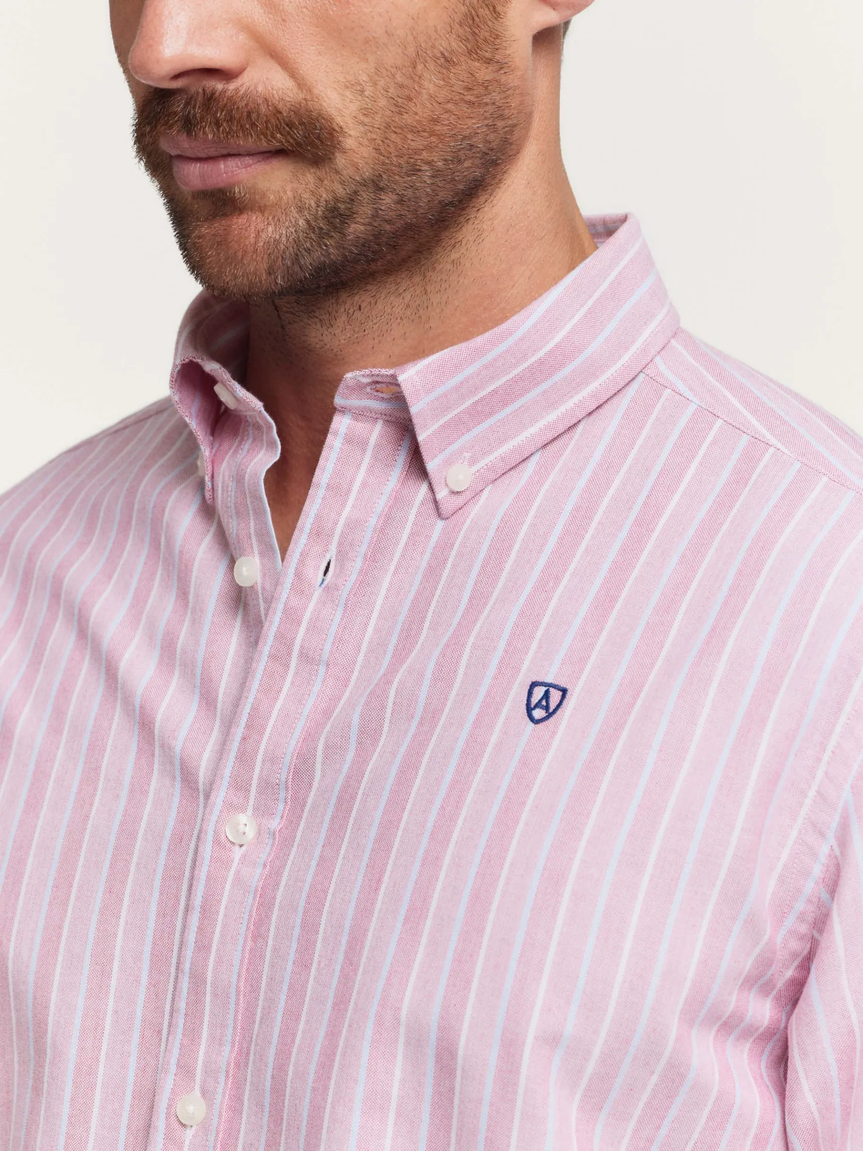 CAMISA OXFORD FANCY STR-Alvaro Moreno Clearance