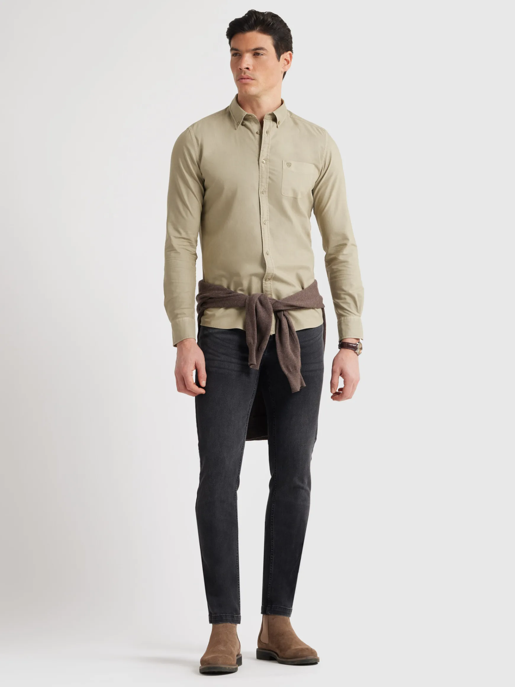 CAMISA OXFORD POCKET DYE-Alvaro Moreno New