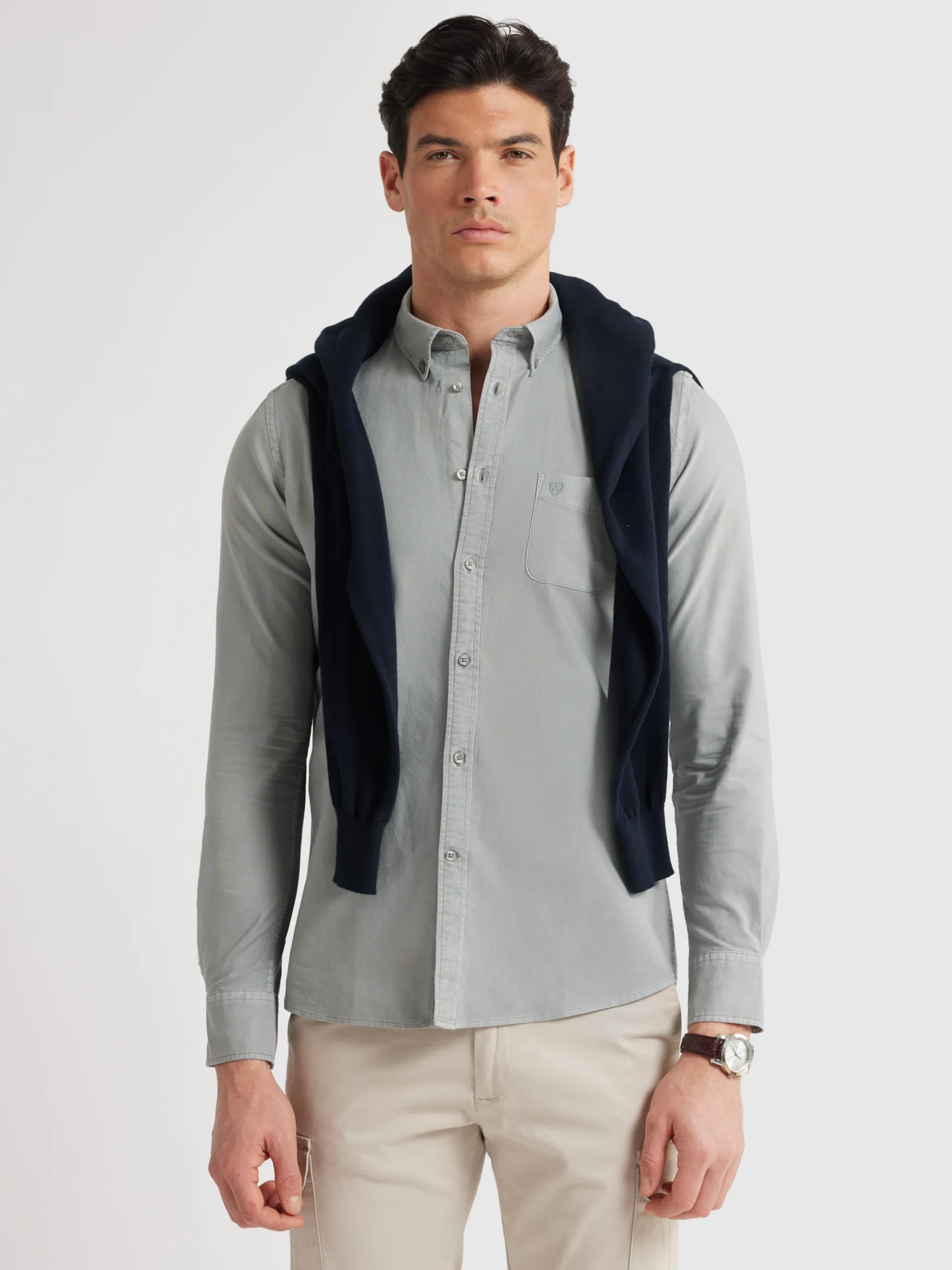 CAMISA OXFORD POCKET DYE-Alvaro Moreno New