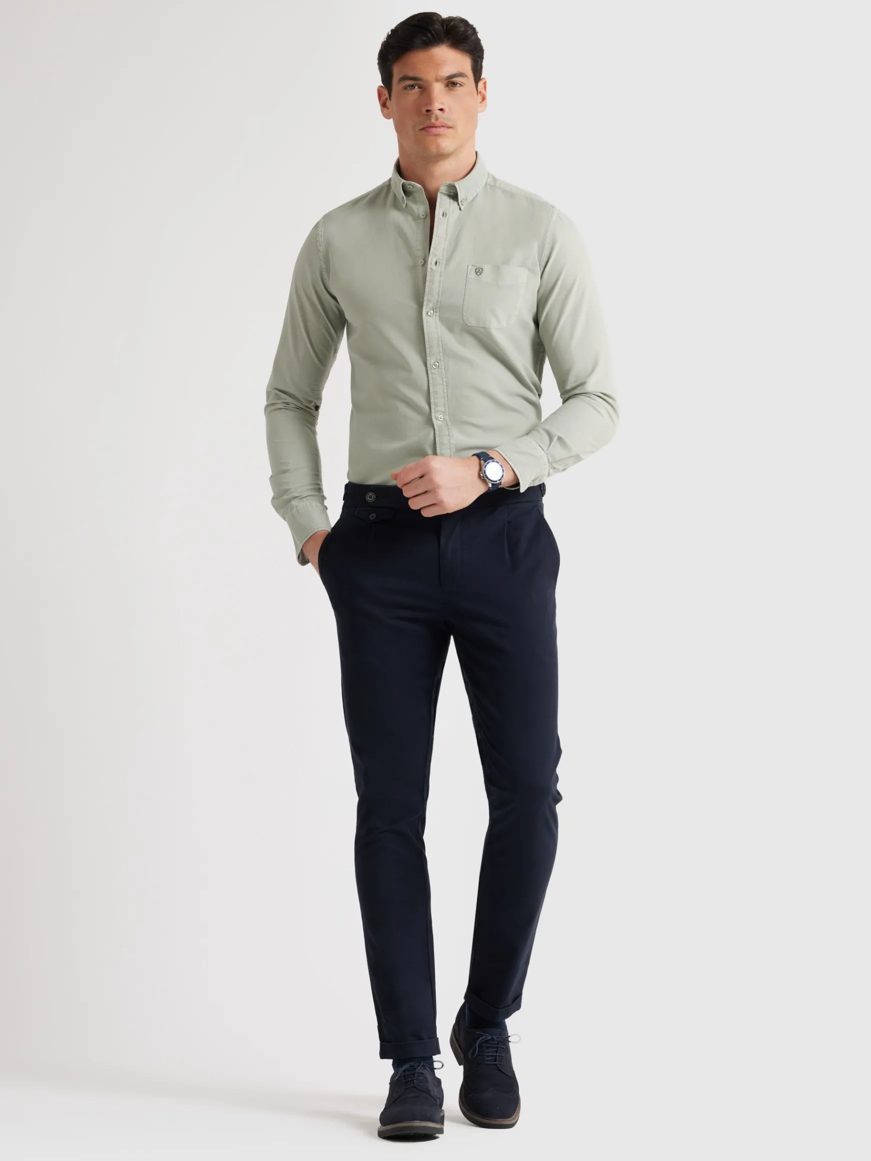 CAMISA OXFORD POCKET DYE-Alvaro Moreno Best