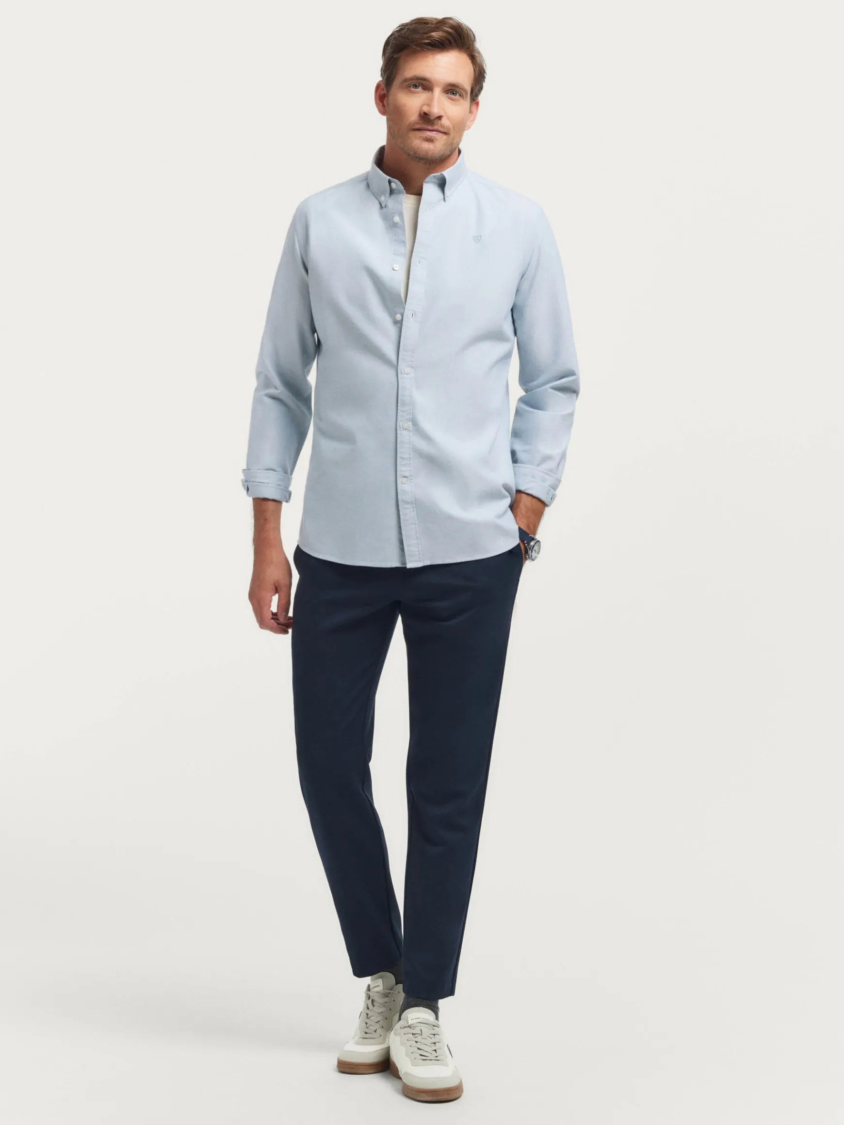 CAMISA OXFORD SOLID-Alvaro Moreno Best