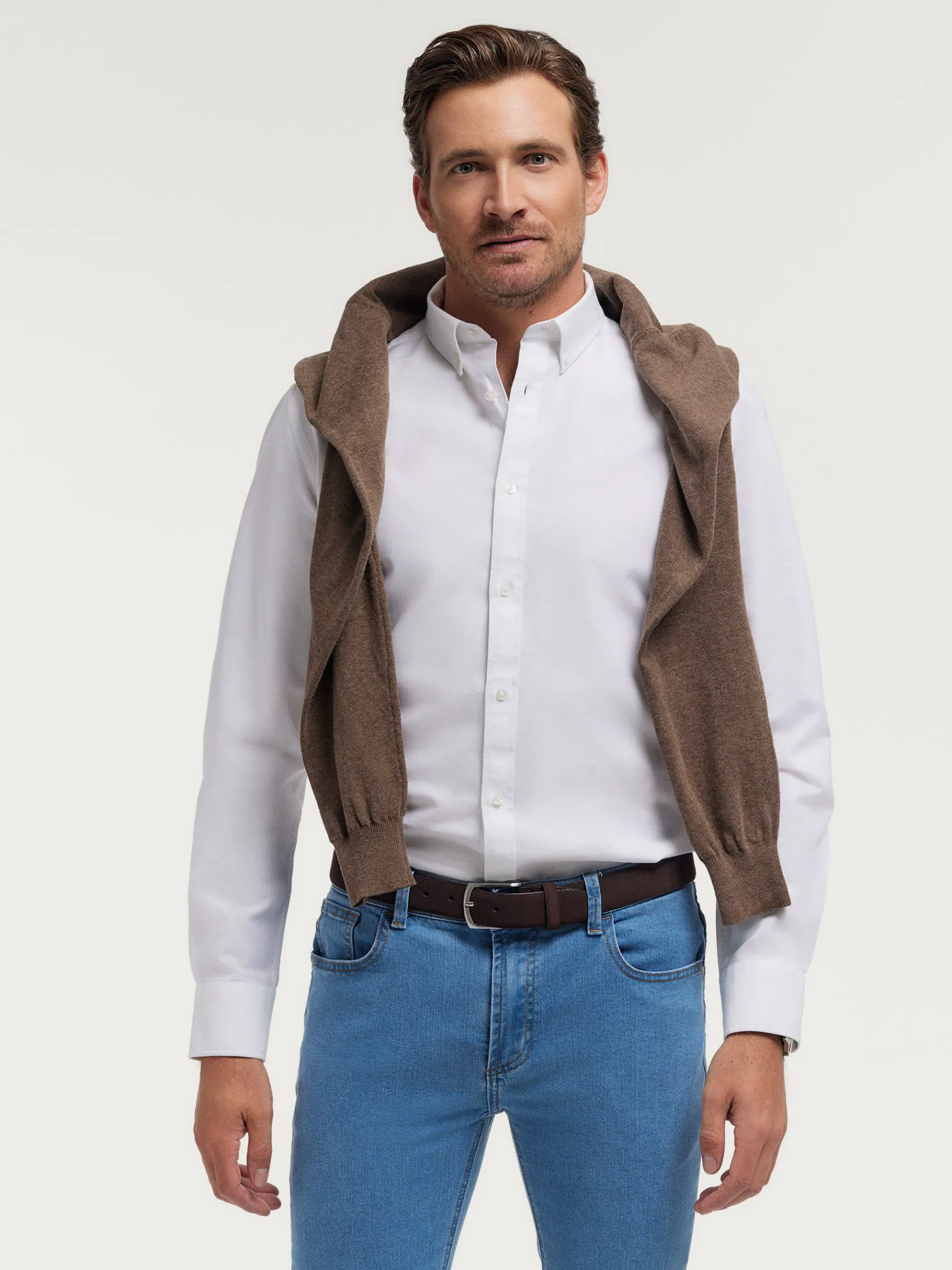 CAMISA OXFORD SOLID-Alvaro Moreno Best