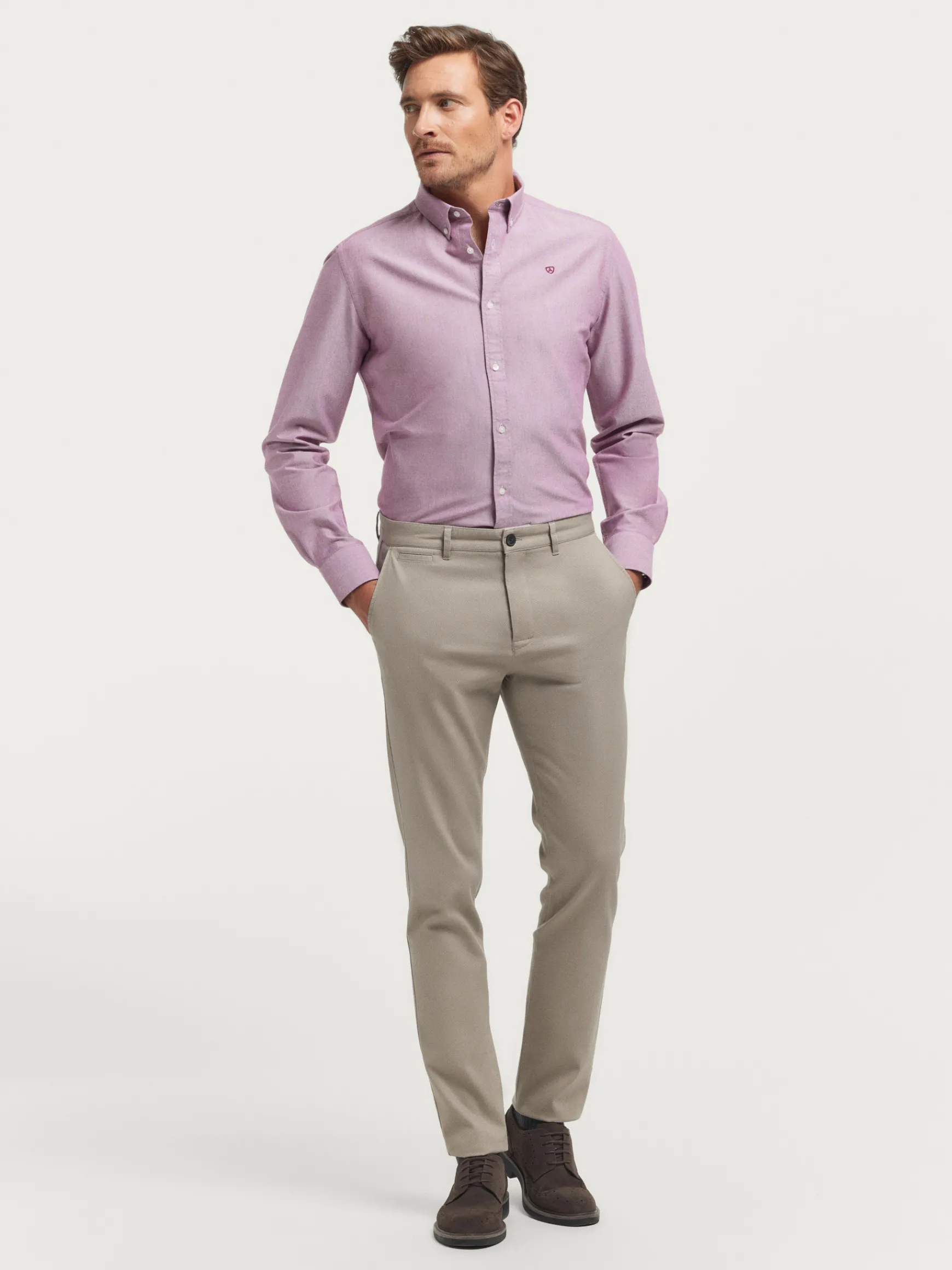 CAMISA OXFORD SOLID-Alvaro Moreno Best