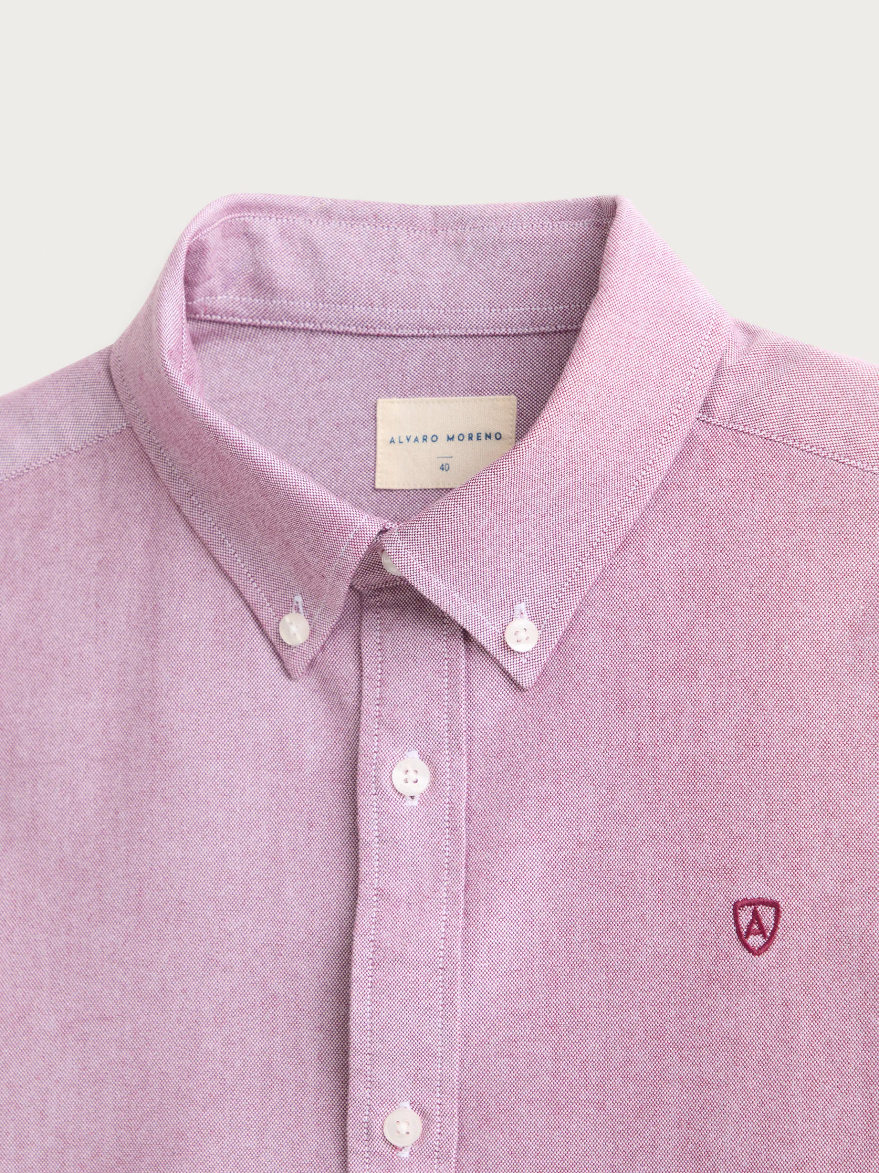 CAMISA OXFORD SOLID-Alvaro Moreno Best