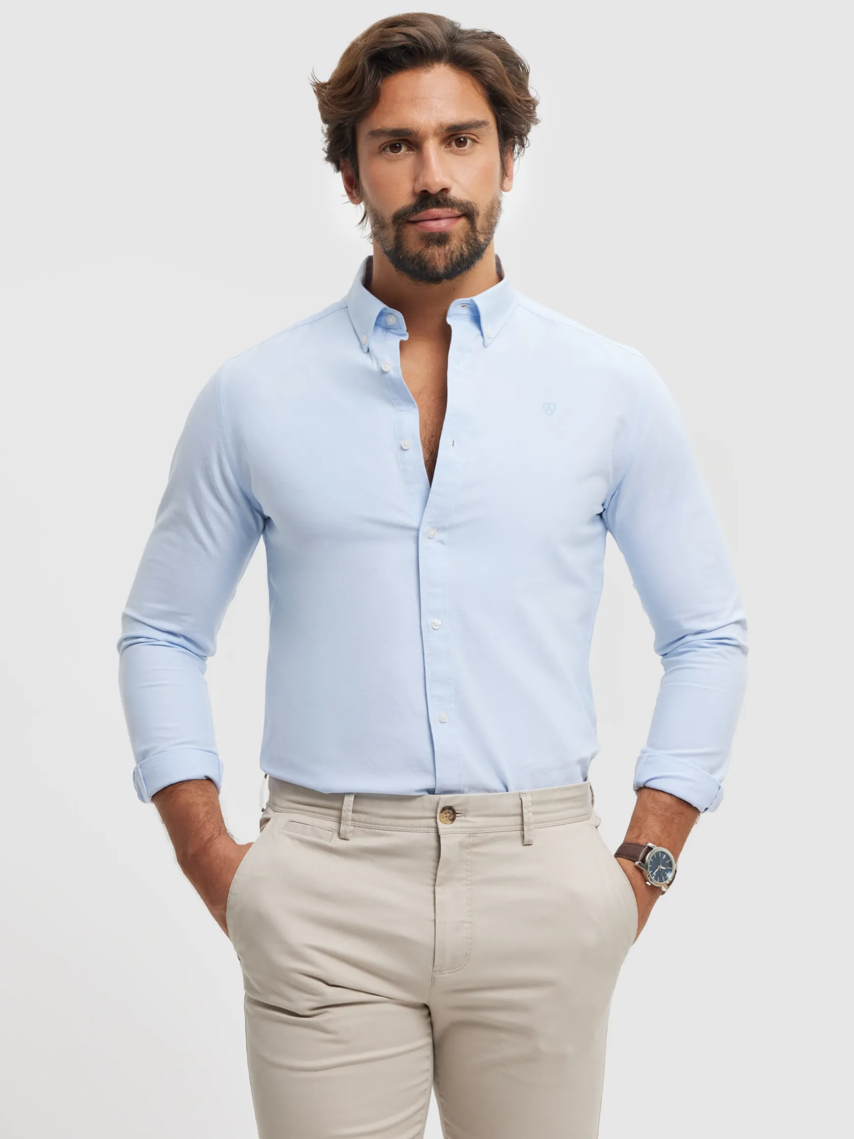 CAMISA OXFORD SOLID-Alvaro Moreno Best