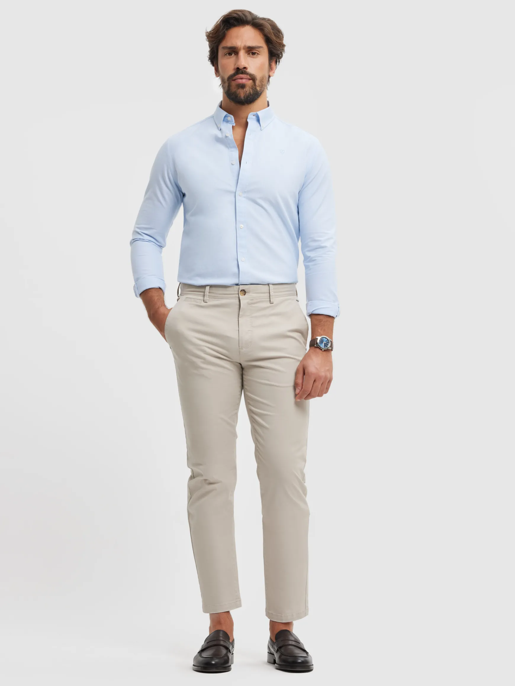 CAMISA OXFORD SOLID-Alvaro Moreno Best