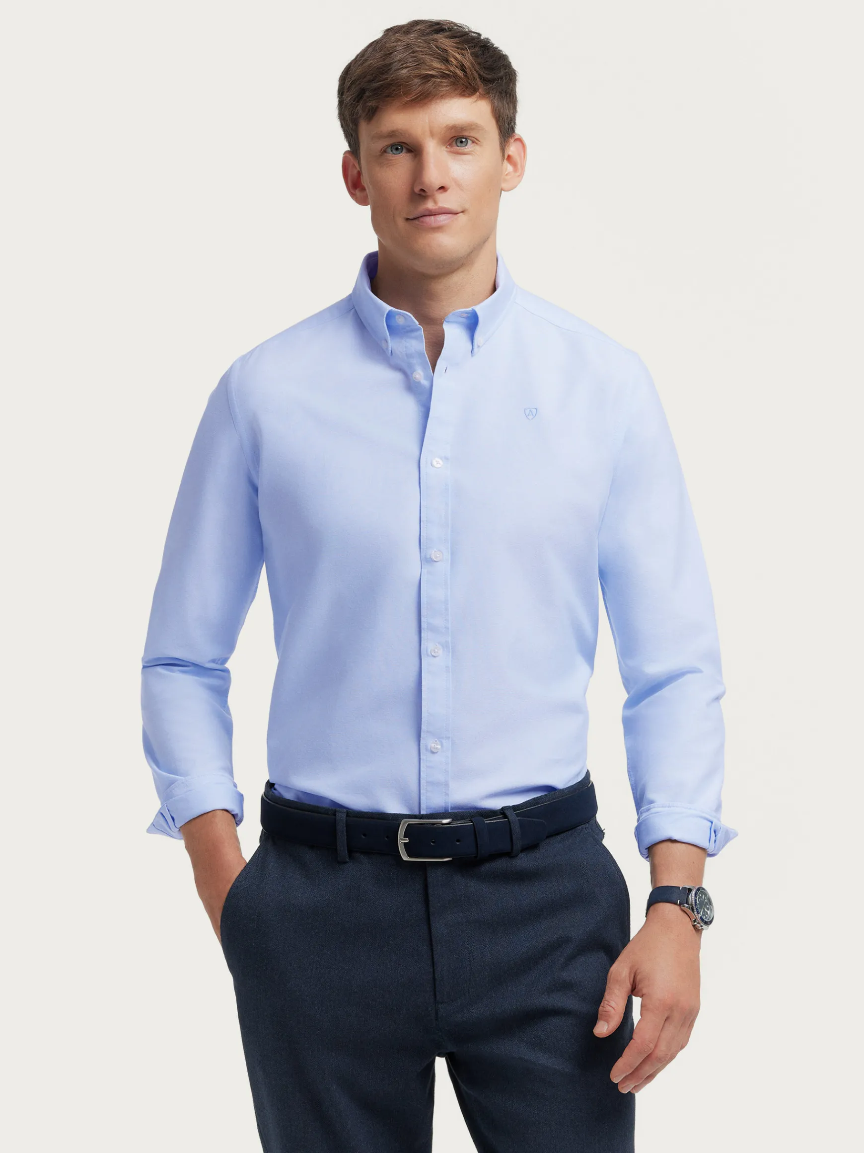 CAMISA OXFORD SOLID-Alvaro Moreno Hot