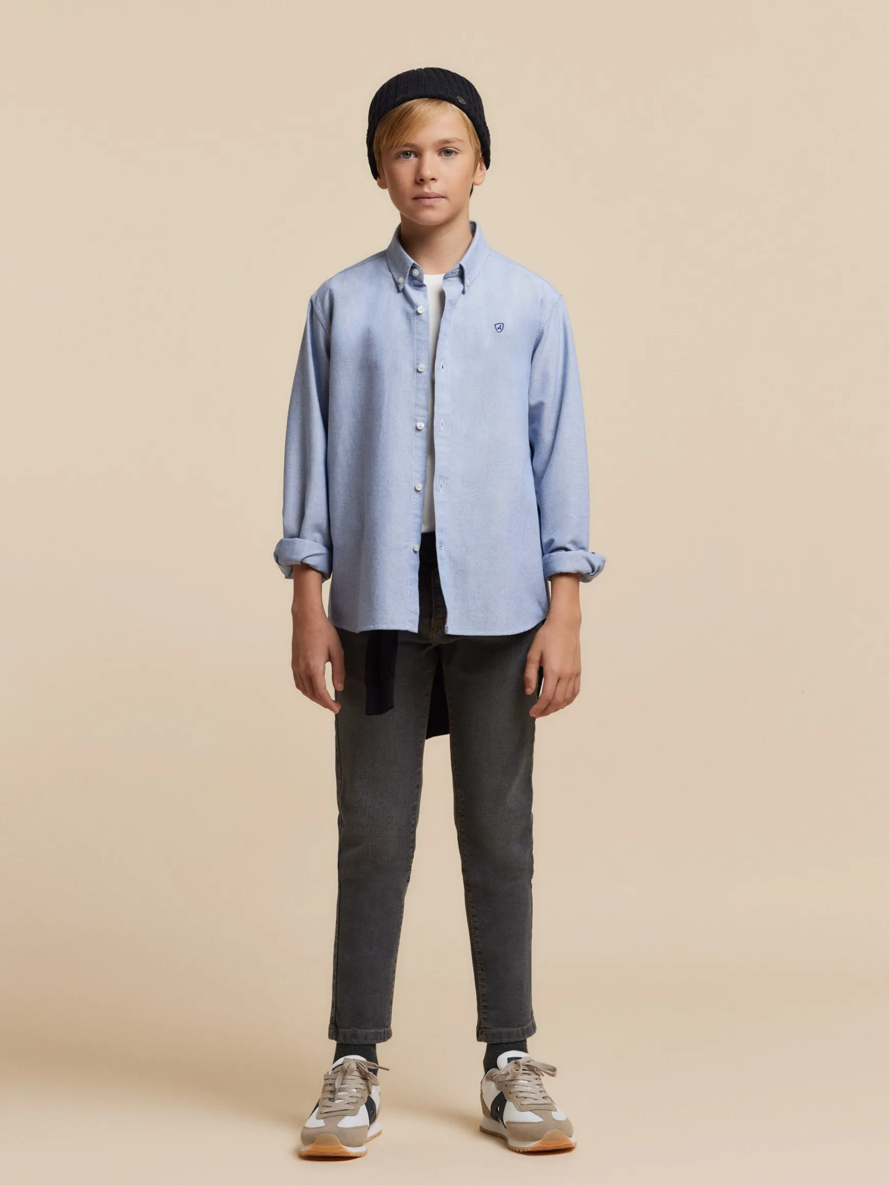CAMISA OXFORD SOLID KIDS-Alvaro Moreno Outlet