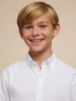 CAMISA OXFORD SOLID KIDS-Alvaro Moreno Sale