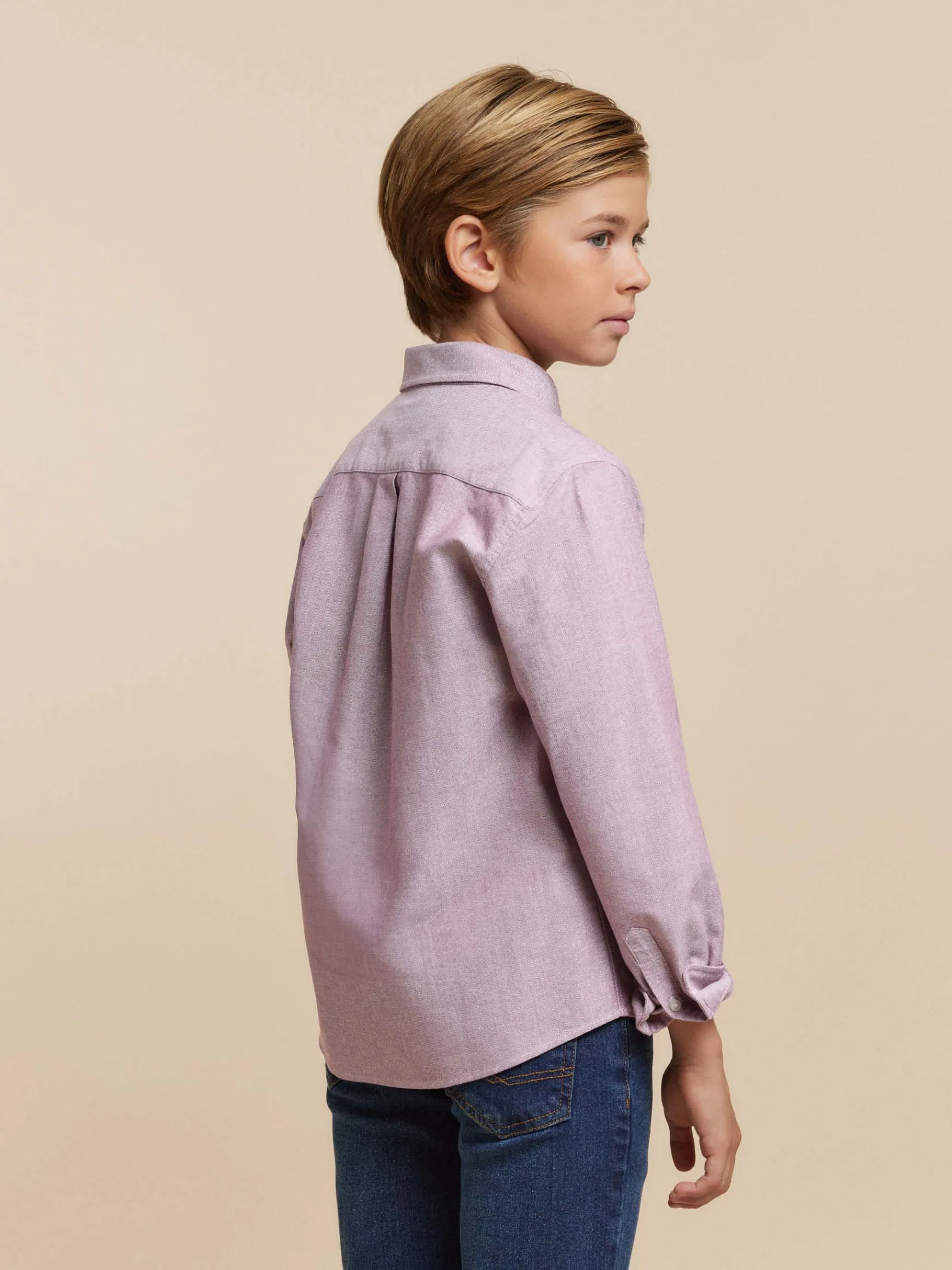 CAMISA OXFORD SOLID KIDS-Alvaro Moreno Clearance