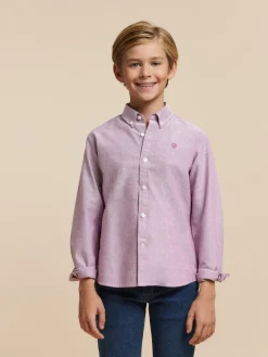 CAMISA OXFORD SOLID KIDS-Alvaro Moreno Clearance