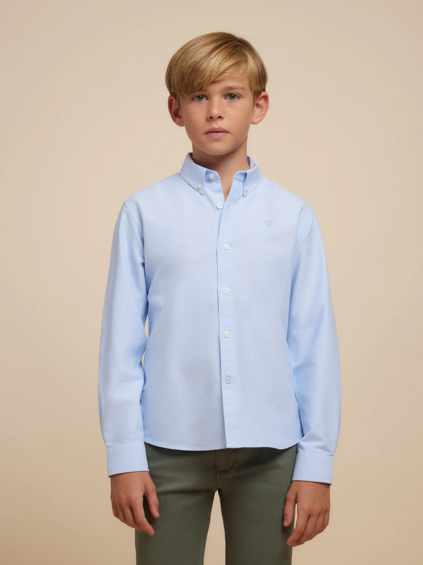 CAMISA OXFORD SOLID KIDS-Alvaro Moreno Discount