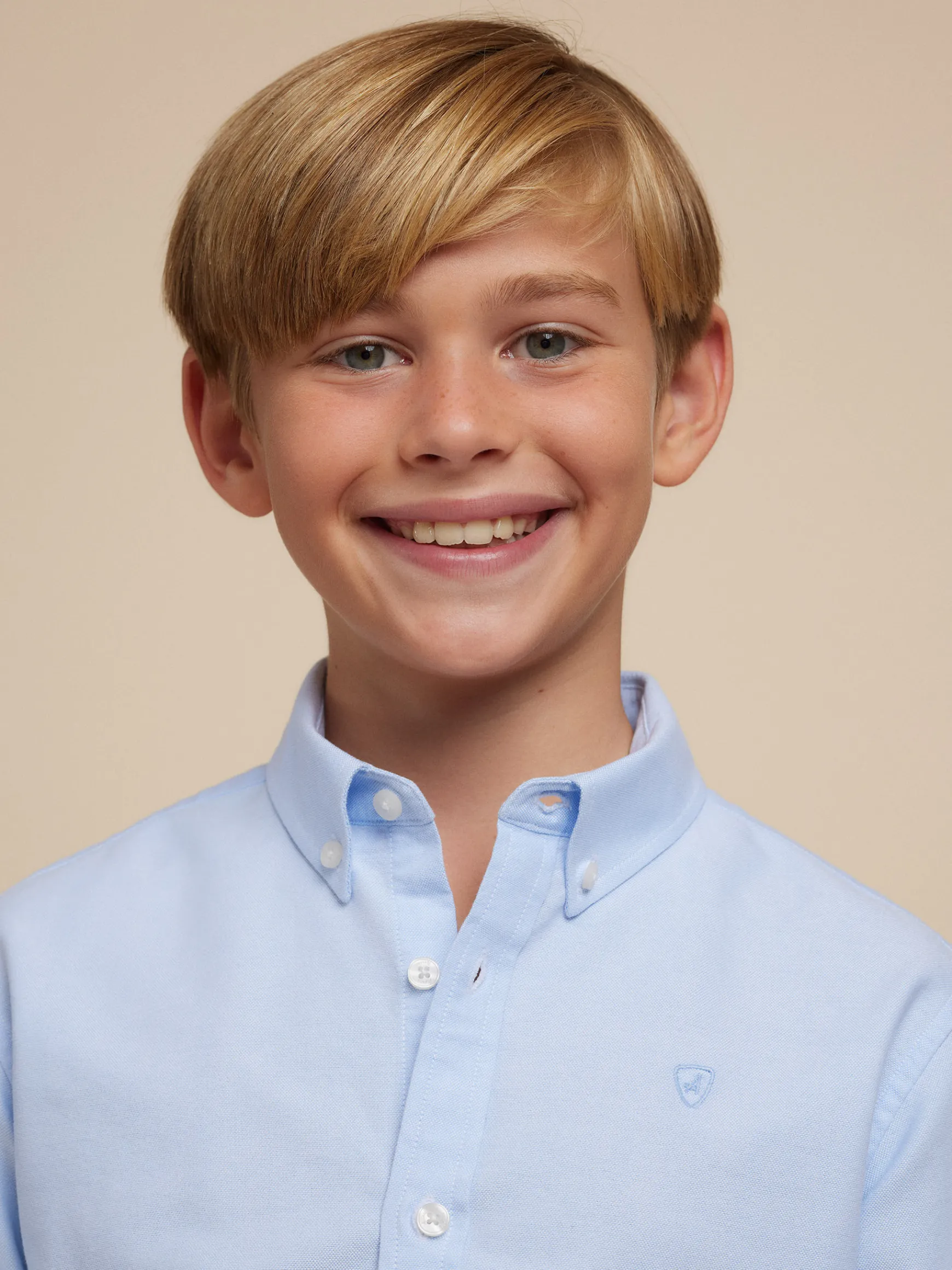 CAMISA OXFORD SOLID KIDS-Alvaro Moreno Discount