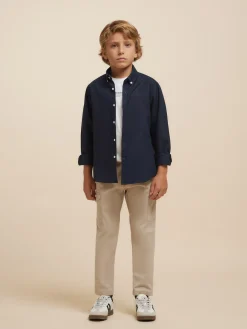 CAMISA OXFORD SOLID KIDS-Alvaro Moreno Sale