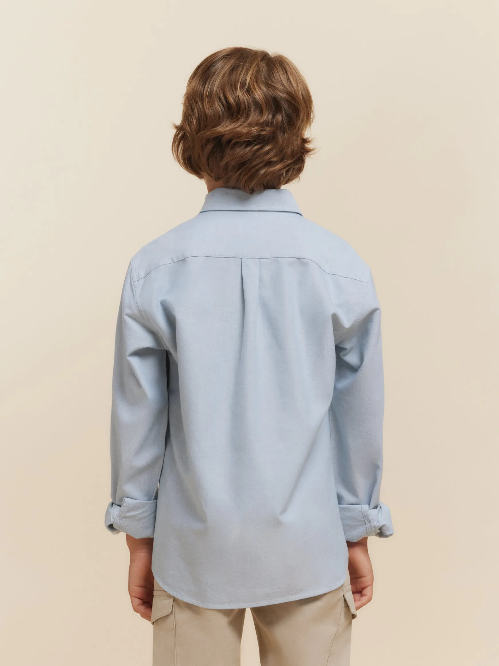 CAMISA OXFORD SOLID KIDS-Alvaro Moreno Hot