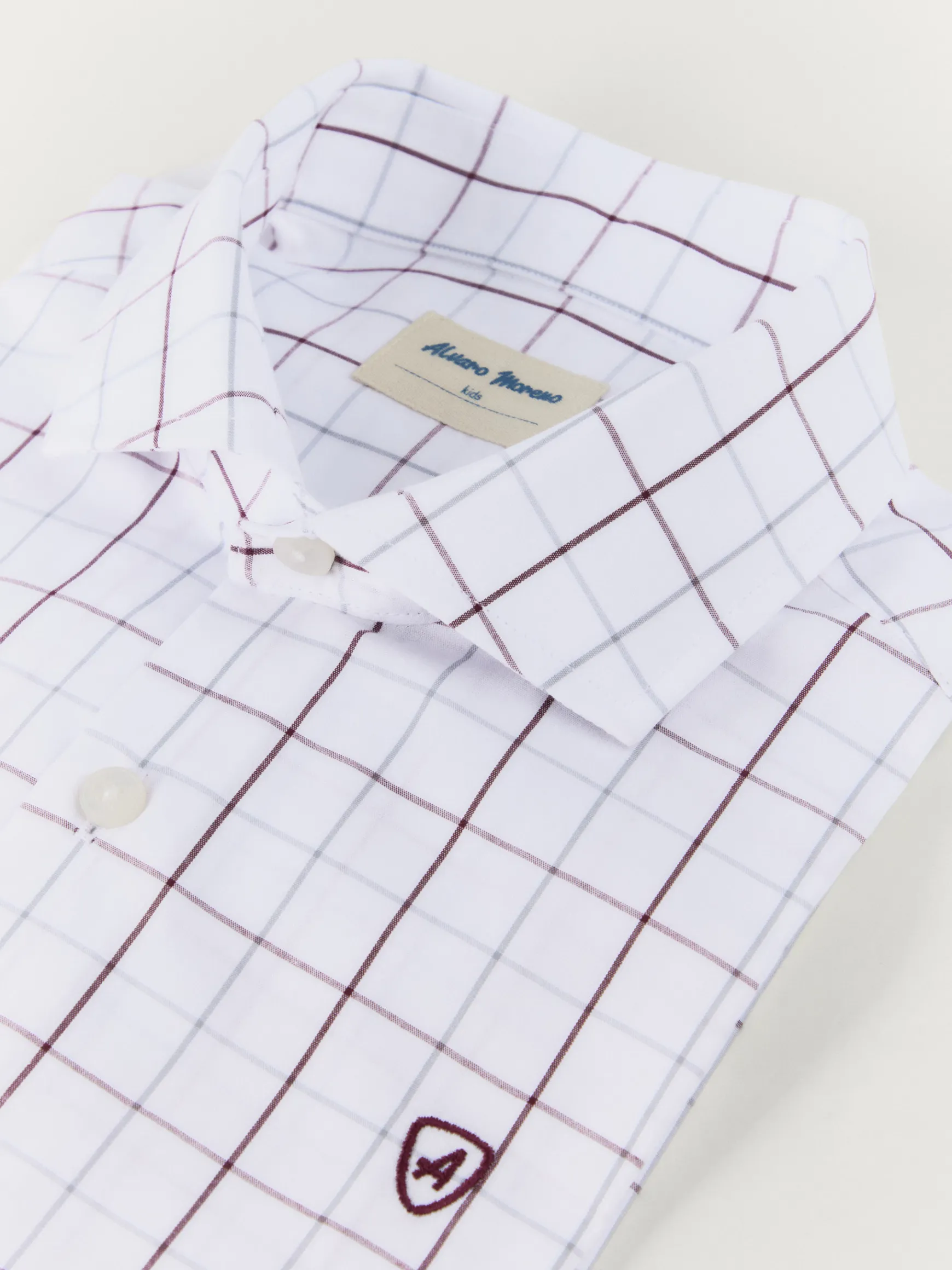 CAMISA POPELIN CUADROS KIDS-Alvaro Moreno Discount