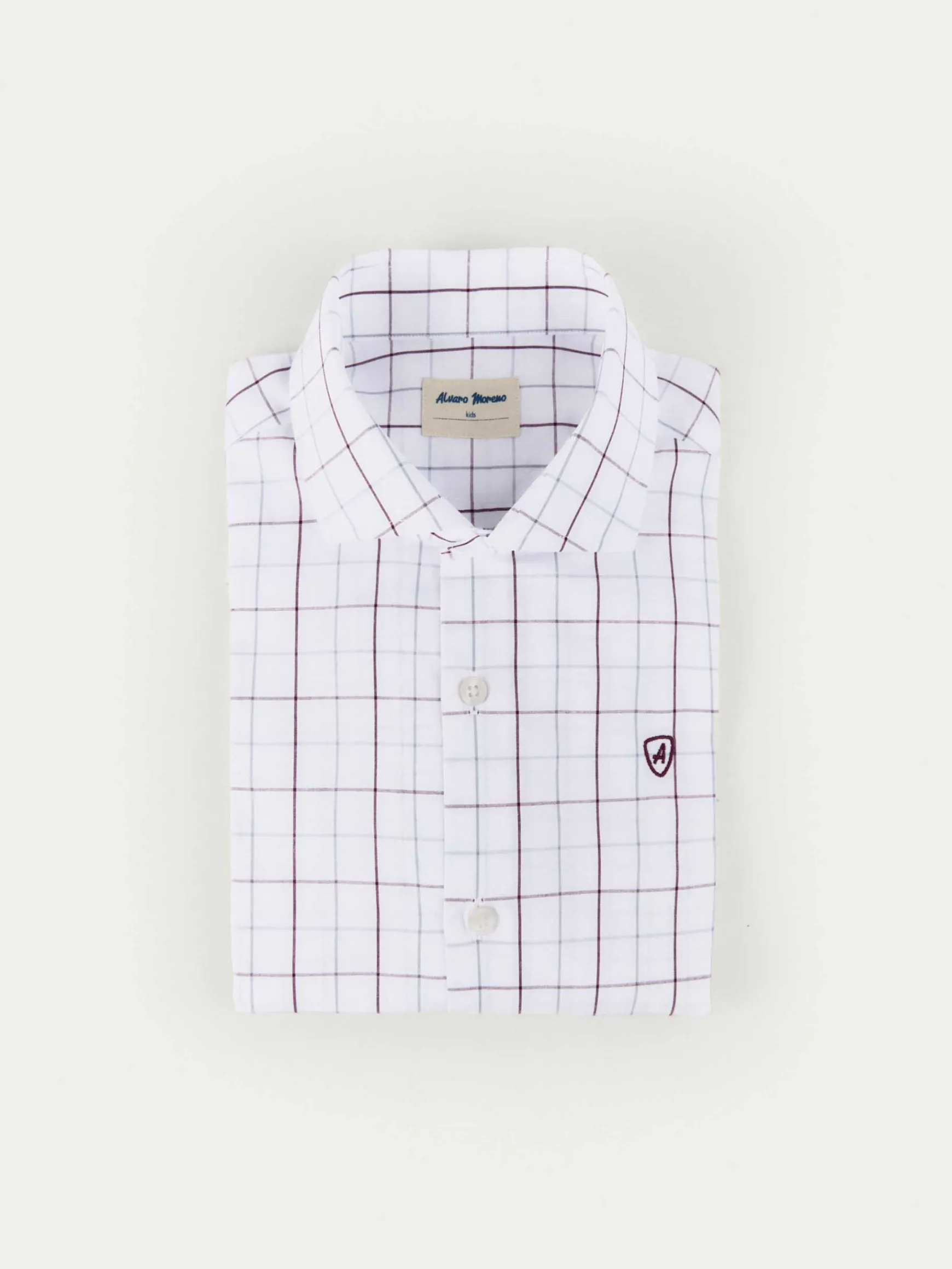 CAMISA POPELIN CUADROS KIDS-Alvaro Moreno Discount