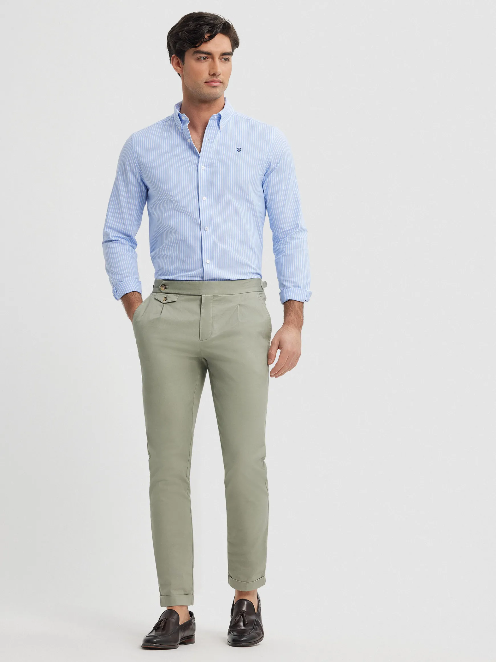 CAMISA RAYAS DUTTON-Alvaro Moreno Hot