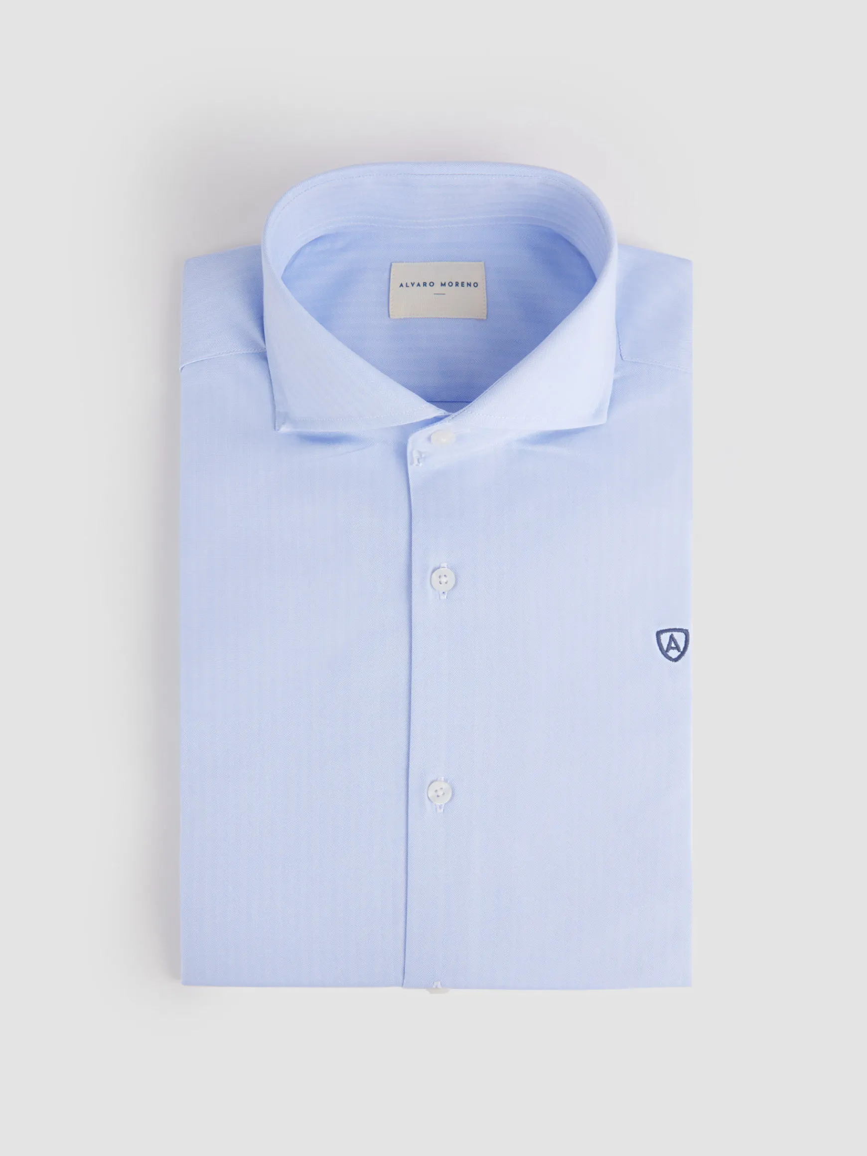 CAMISA VESTIR HERRINGBONE-Alvaro Moreno New