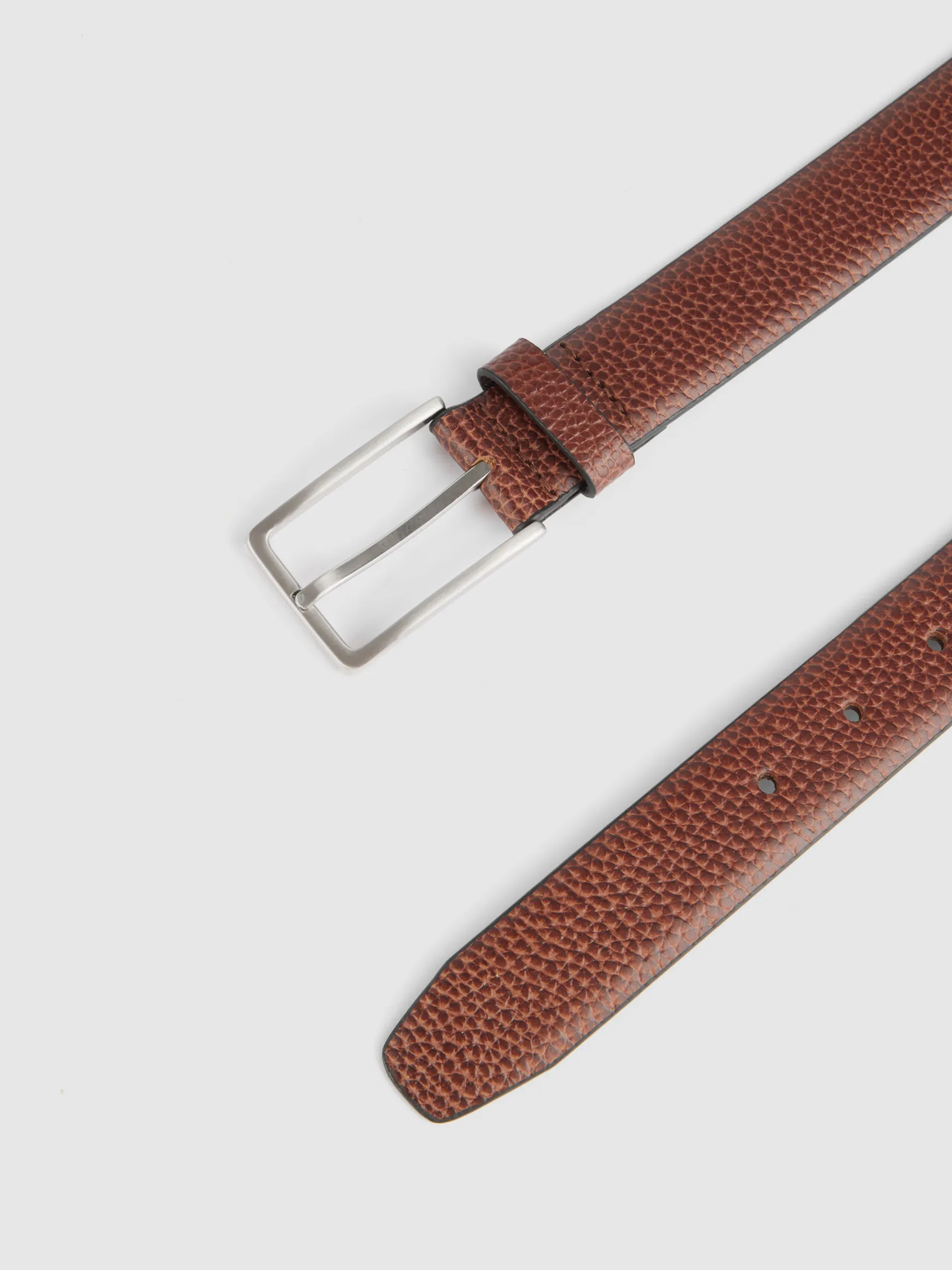 CINTURON VESTIR LEATHER MARRÓN-Alvaro Moreno
