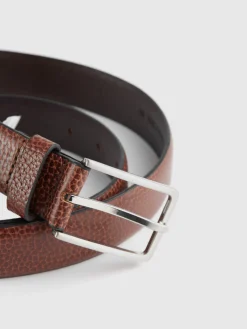 CINTURON VESTIR LEATHER MARRÓN-Alvaro Moreno