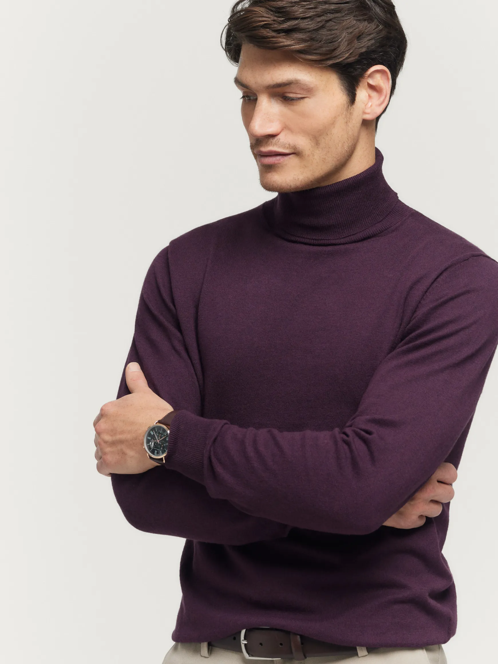 JERSEY ROLL COLLAR BURDEOS-Alvaro Moreno Clearance