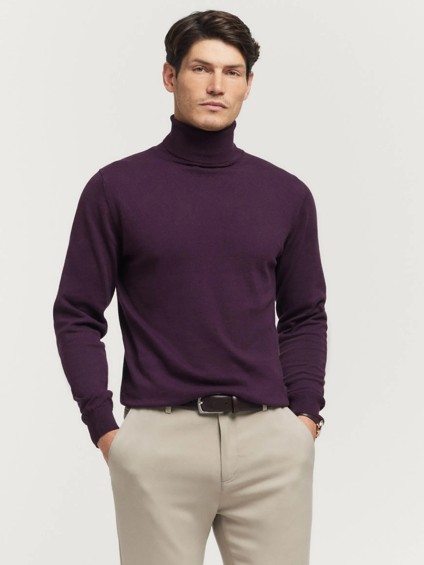 JERSEY ROLL COLLAR BURDEOS-Alvaro Moreno Clearance