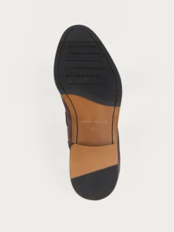 MOCASIN SERRAJE BORLAS MARRÓN-Alvaro Moreno New