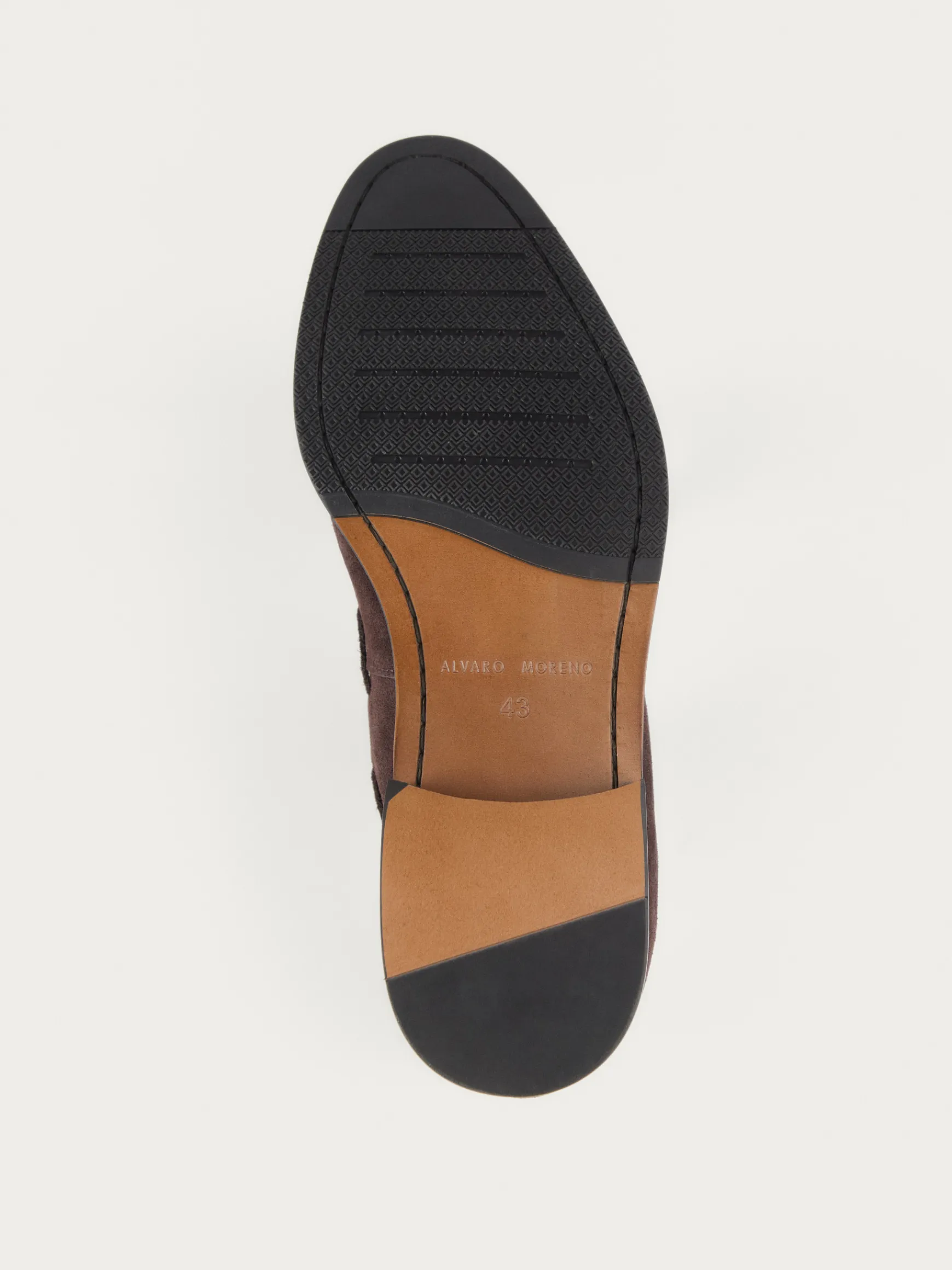 MOCASIN SERRAJE BORLAS MARRÓN-Alvaro Moreno New