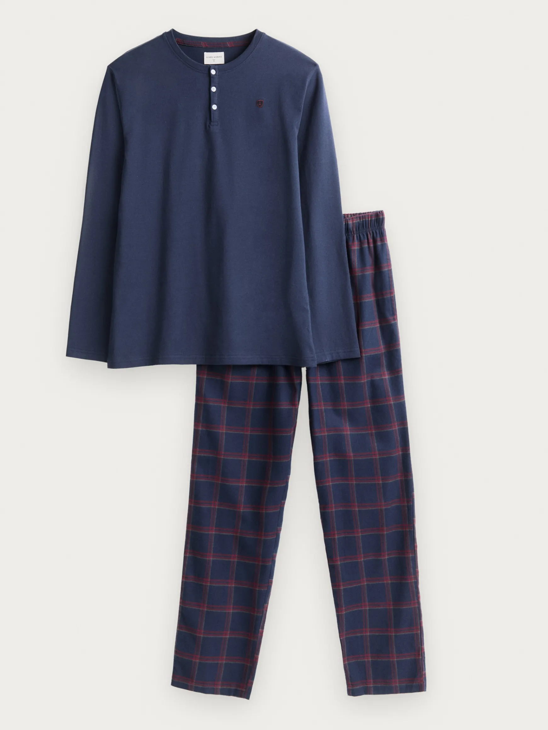 PIJAMA FRANELA CUADROS-Alvaro Moreno Online