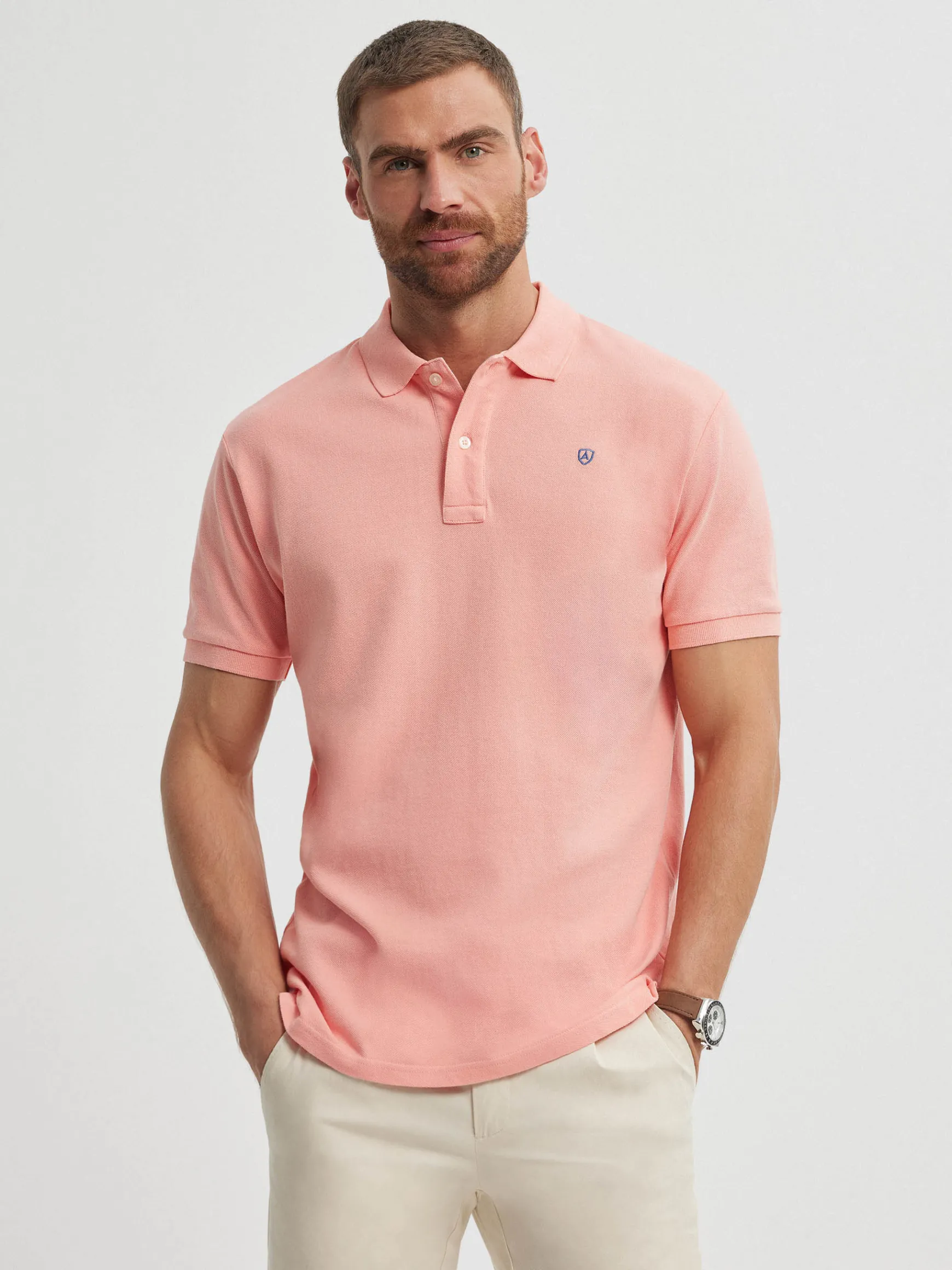 POLO BASIC SALMÓN-Alvaro Moreno